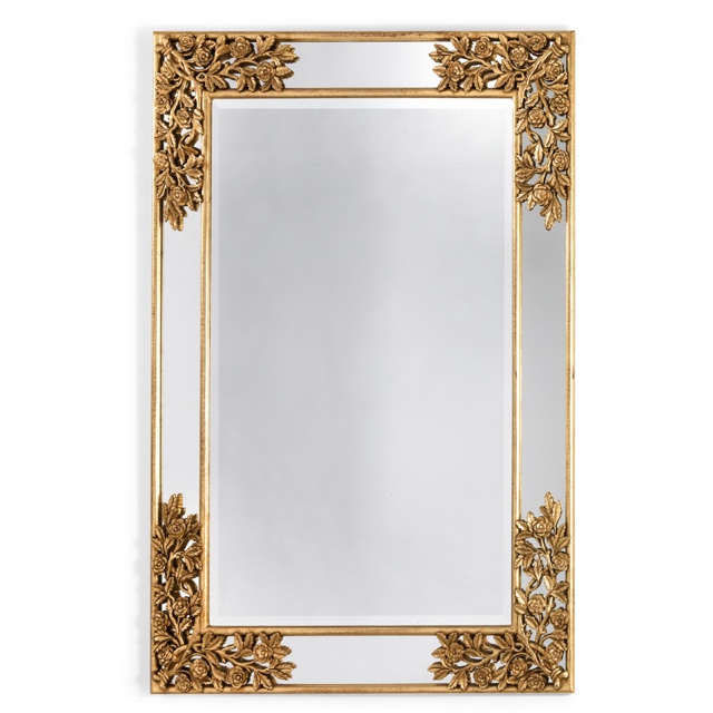 Mirror frame with roses 