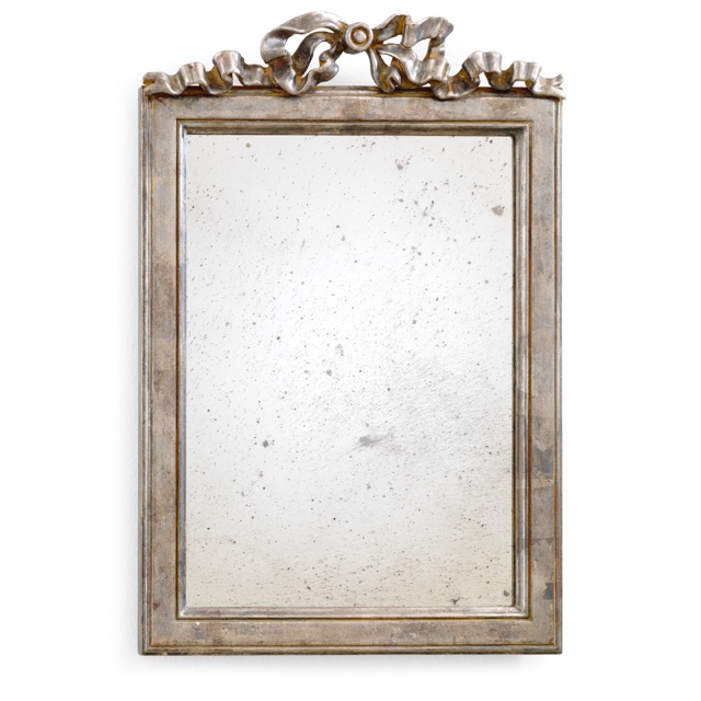 Mirror frame with bow