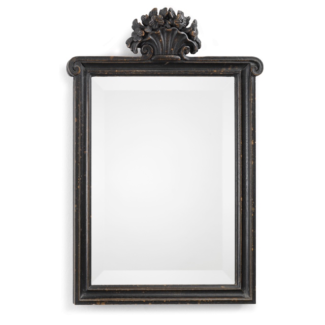 Mirror frame with flowers
