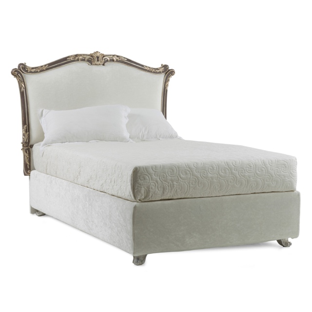 Borghese headboard - single size - buttoned - leather