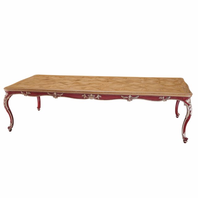 Dining table with Versailles wooden top