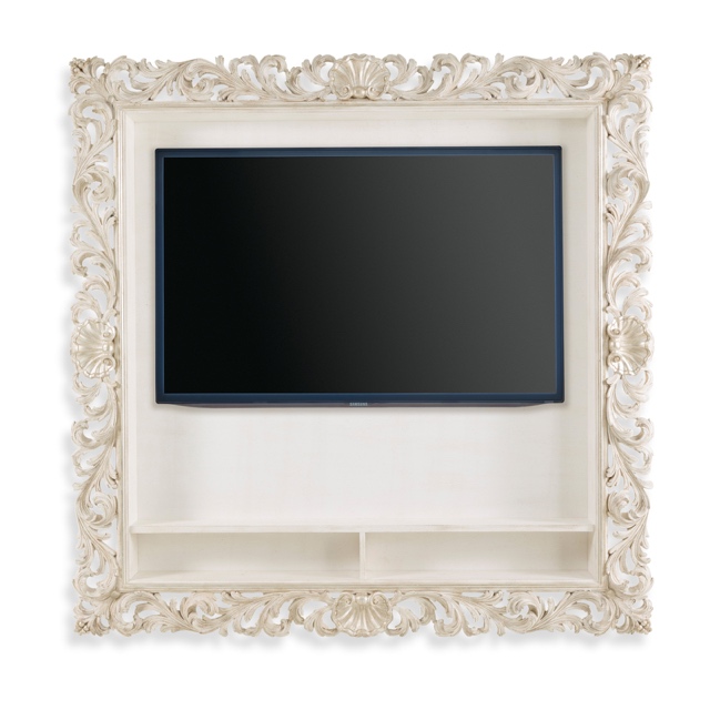 TV frame with shells and shelves