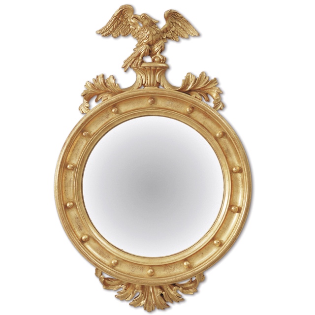 Mirror frame with eagle