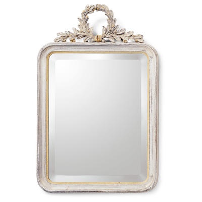 Mirror frame with laurel crown