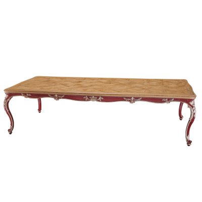 Dining table with Versailles wooden top