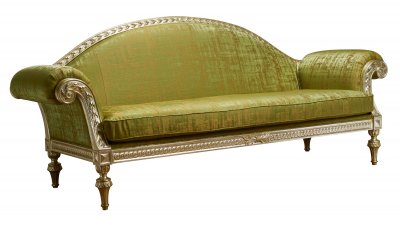 Savoy Carved sofa, with seat cushion