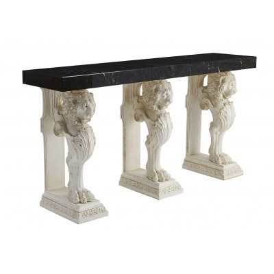 3 lions console table
