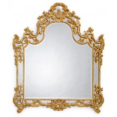 Mirror frame with colored side glass