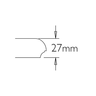 Tin round profile rectangular top table