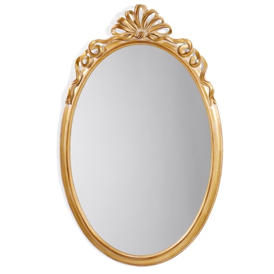 Mirror frame oval with ribbon