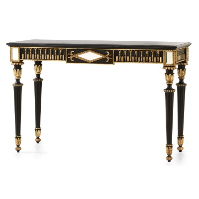 Console table with bevelled insert