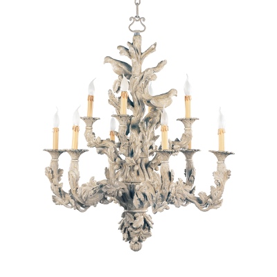 10 lights chandelier with doves