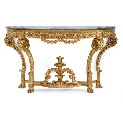 Console table with big ornament cross - Bar